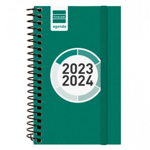 FINOCAM AGENDA ESCOLAR ESPIR COLOR E3 ESPIRAL SVH VERDE 2023-2024