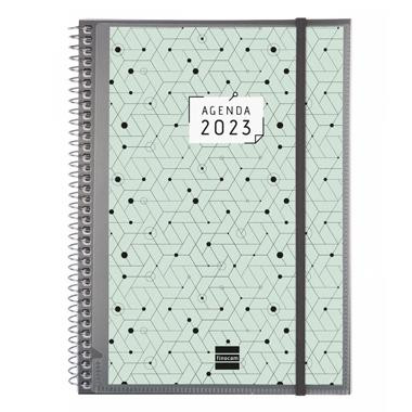 FINOCAM AGENDA ANUAL ESPIRAL PERSONALIZABLE E10 SEMANA VISTA VERTICAL 155X212MM 2023
