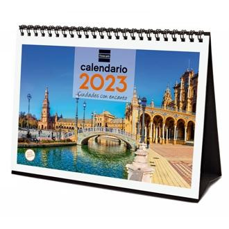 FINOCAM CALENDARIO CIUDADES CON ENCANTO DE SOBREMESA PARA ESCRIBIR S 2023