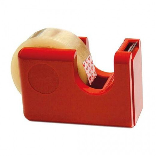 FIXO CINTA ADHESIVA JUNIOR 19MMX33M + PORTARROLLOS DISPENSADOR CARAMELO
