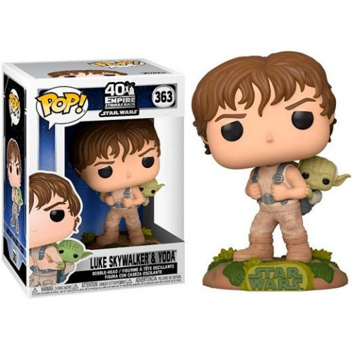 FUNKO POP STAR WARS LUKE ENTRENANDO CON YODA Nº 363 -CAJA ORIGINAL-