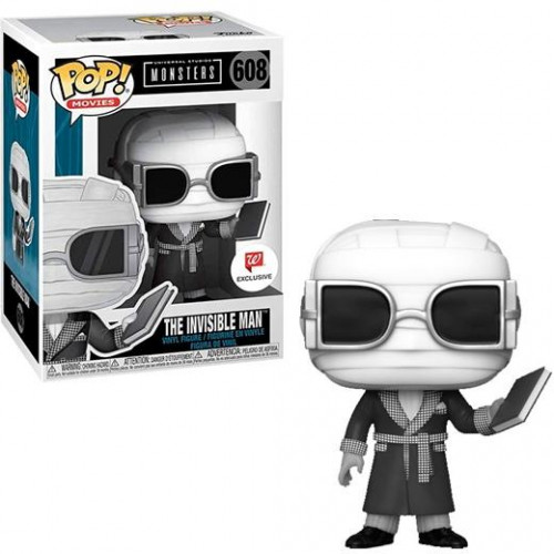 FUNKO POP MOVIES UNIVERSAL STUDIOS MONSTERS HOMBRE INVISIBLE BLACK & WHITE EXCLUSIVO Nº 608 -CAJA ORIGINAL-