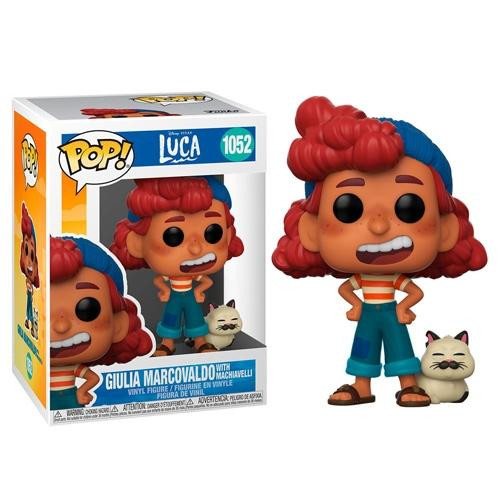 FUNKO POP DISNEY LUCA GIULIA MARCOVALDO CON MACHIAVELLI Nº1052 -CAJA ORIGINAL-