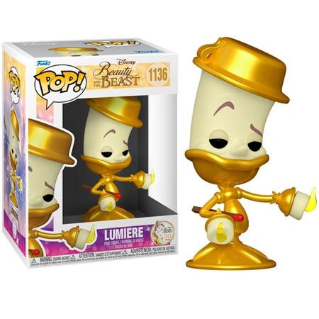 FUNKO POP DISNEY LA BELLA Y LA BESTIA LUMIERE Nº 1136 -CAJA ORIGINAL-
