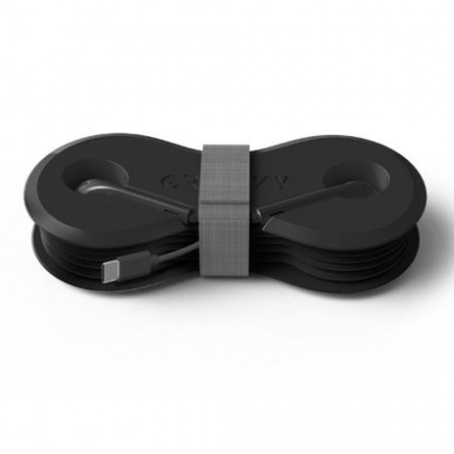 GROOVY AURICULARES CON MICRÓFONO CONTROL DE VOLUMEN CABLE TIPO-C GRIS OSCURO