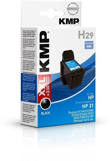 TINTA KMP NEGRO DESKJET F380 D1360 D2360 3920 3940  OFFICEJET 4355 4315  PSC 1402 1410 1415  1417 - Nº 21 XL