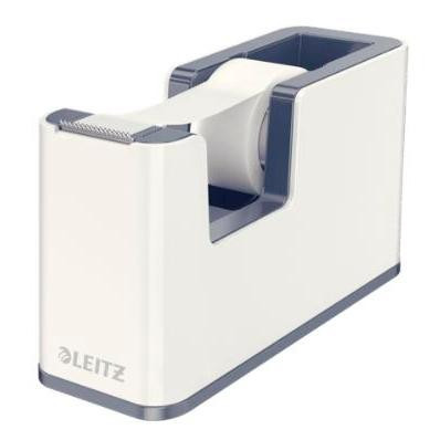 LEITZ DISPENSADOR DE CINTA ADHESIVA WOW DUAL GRIS/BLANCO