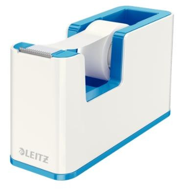LEITZ DISPENSADOR DE CINTA ADHESIVA WOW DUAL AZUL/BLANCO