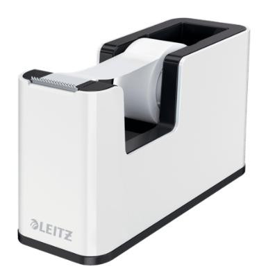LEITZ DISPENSADOR DE CINTA ADHESIVA WOW DUAL NEGRO/BLANCO
