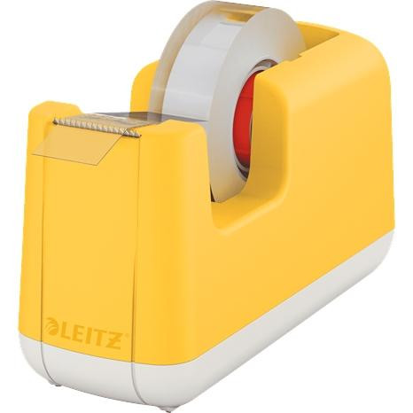LEITZ DISPENSADOR DE CINTA ADHESIVA COSY AMARILLO CÁLIDO