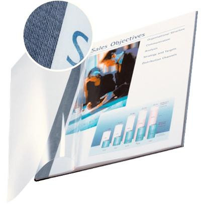 LEITZ TAPAS FLEXIBLES IMPRESSBIND A4 LOMO 14,0MM PACK 10U TRANSPARENTE TRASERA AZUL
