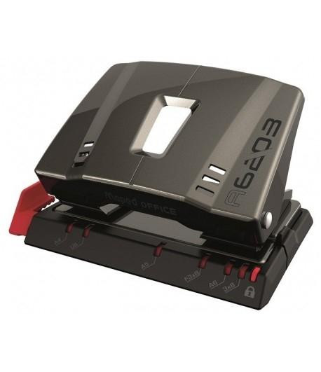 MAPED PERFORADORA ADVANCED METAL 2 AGUJEROS A6203 NEGRO