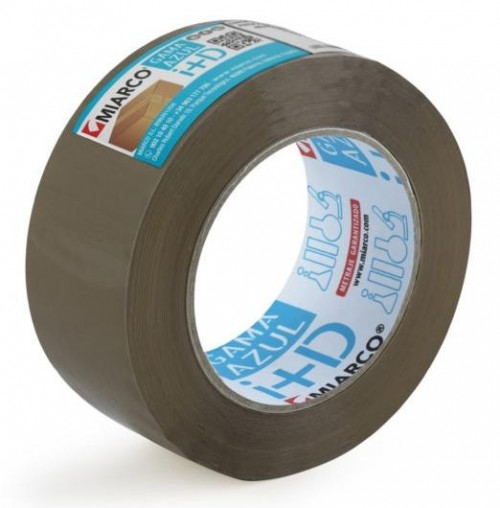 MIARCO CINTA DE EMBALAJE GAMA AZUL ROLLO 48X132 MARRÓN PACK -6 UD-