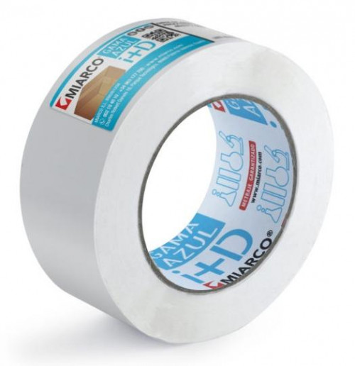 MIARCO CINTA DE EMBALAJE GAMA AZUL ROLLO 48X132 BLANCO