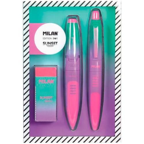 MILAN CAJA REGALO ESCRITURA SUNSET ROSA