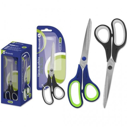 BISMARK TIJERAS OFICINA 21CM ASIMÉTRICAS -BLISTER-