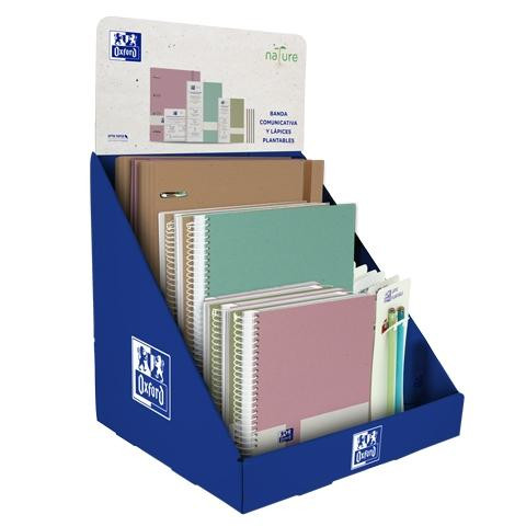 OXFORD CUARDERNOS NATURE -EXPOSITOR 30U-