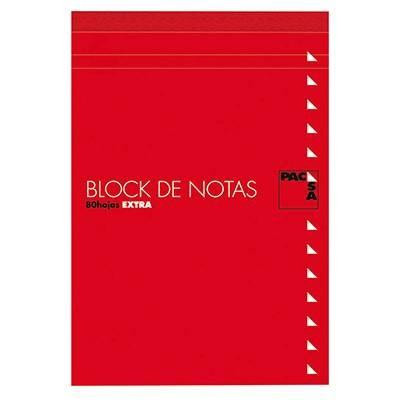 PACSA BLOC NOTAS CON TAPA 80H TREPADAS LISO FOLIO -10U-