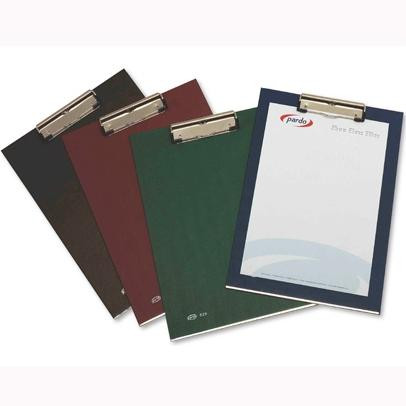 PARDO CARPETA CON PINZA METÁLICA FOLIO CARTÓN FORRADO PVC NEGRO