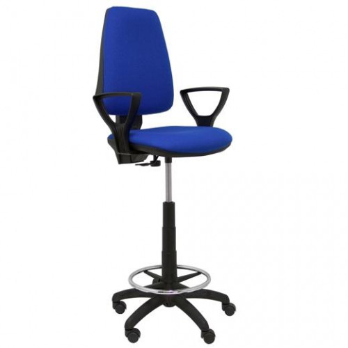 PIQUERAS Y CRESPO TABURETE ELCHE CP ERGONÓMICO BRAZOS FIJOS TEJIDO BALI COLOR AZUL