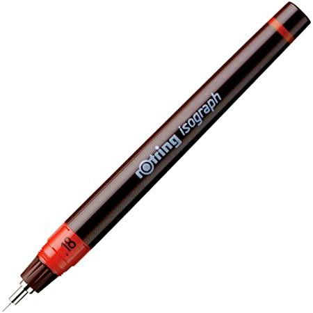 ROTRING ESTILÓGRAFO ISOGRAPH 0,18MM TINTA CHINA NEGRA