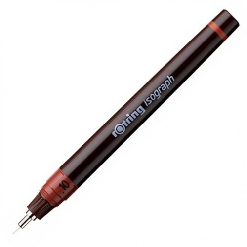 ROTRING ESTILÓGRAFO ISOGRAPH 0,10MM TINTA CHINA NEGRA