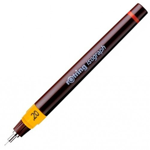 ROTRING ESTILÓGRAFO ISOGRAPH 0,20MM TINTA CHINA NEGRA